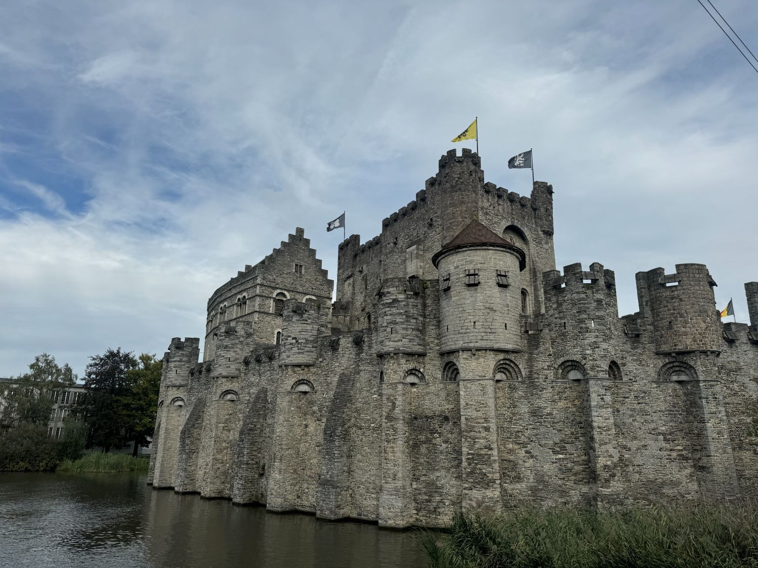 Gravensteen kasteel in het centrum van Gent