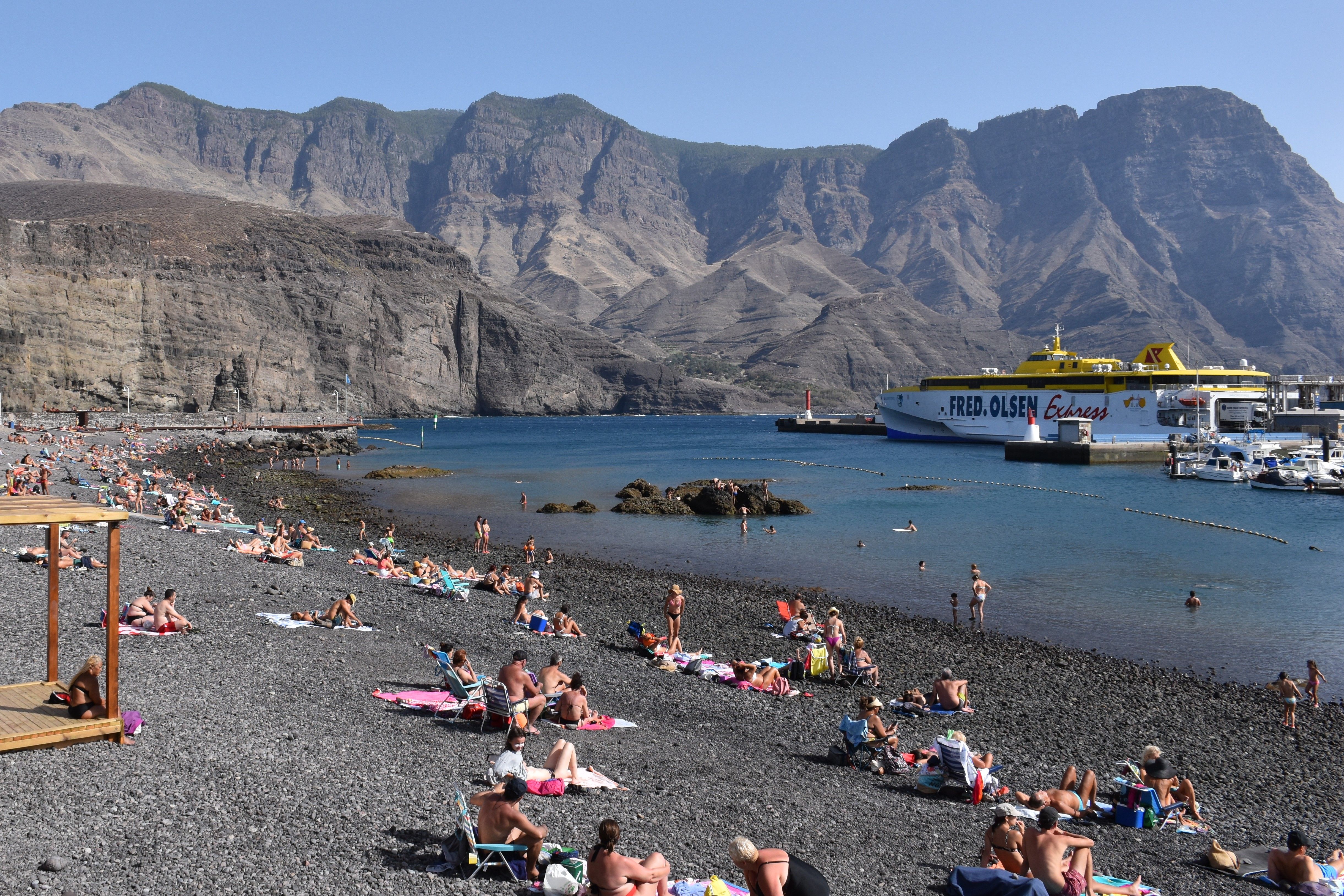 Strand van Puerto de las Nieves op Gran Canaria