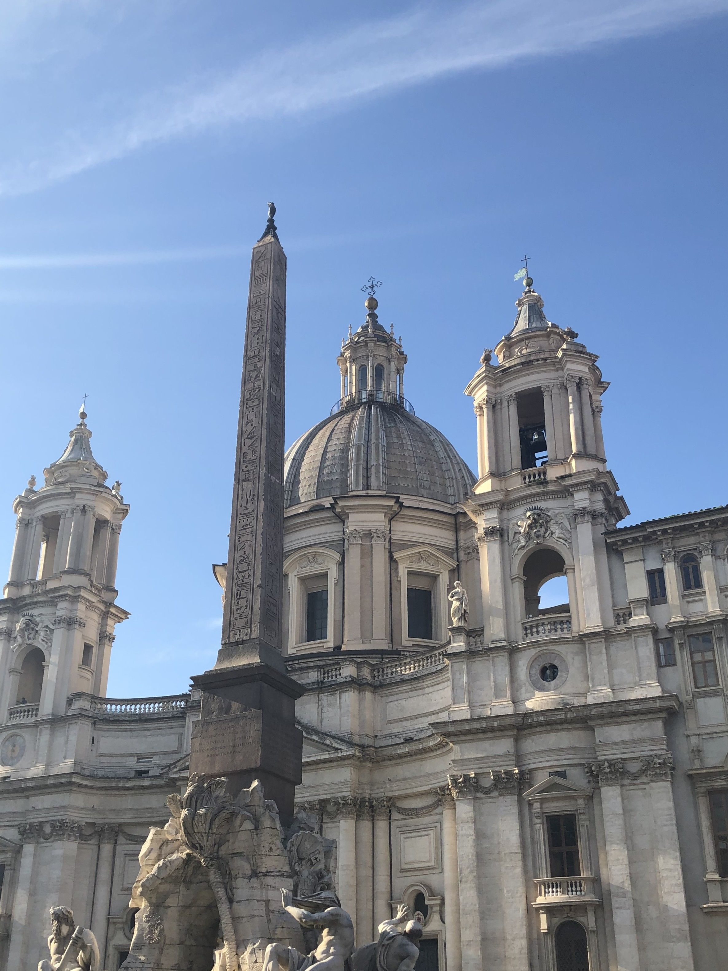 Rome – Piazza Navona – Sant'Agnese in Agone en obelisk