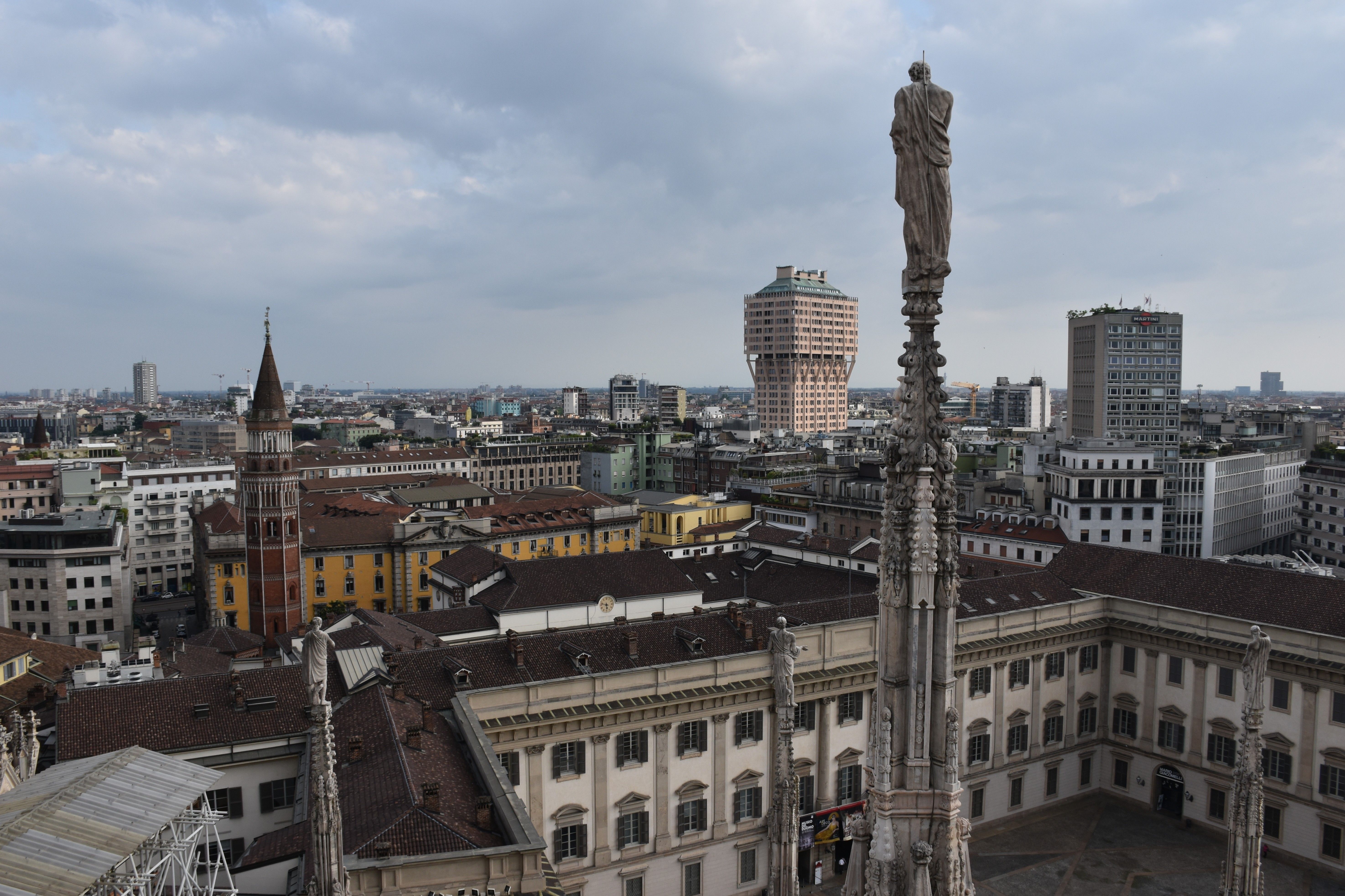 Milaan – uitzicht vanaf het dak van de Duomo