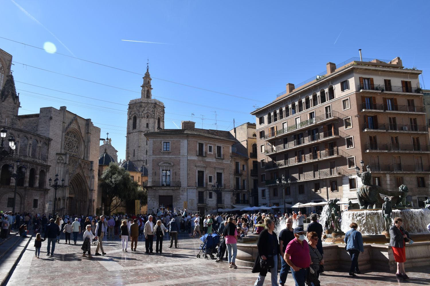valencia – plaza de la virgen plein – spanje