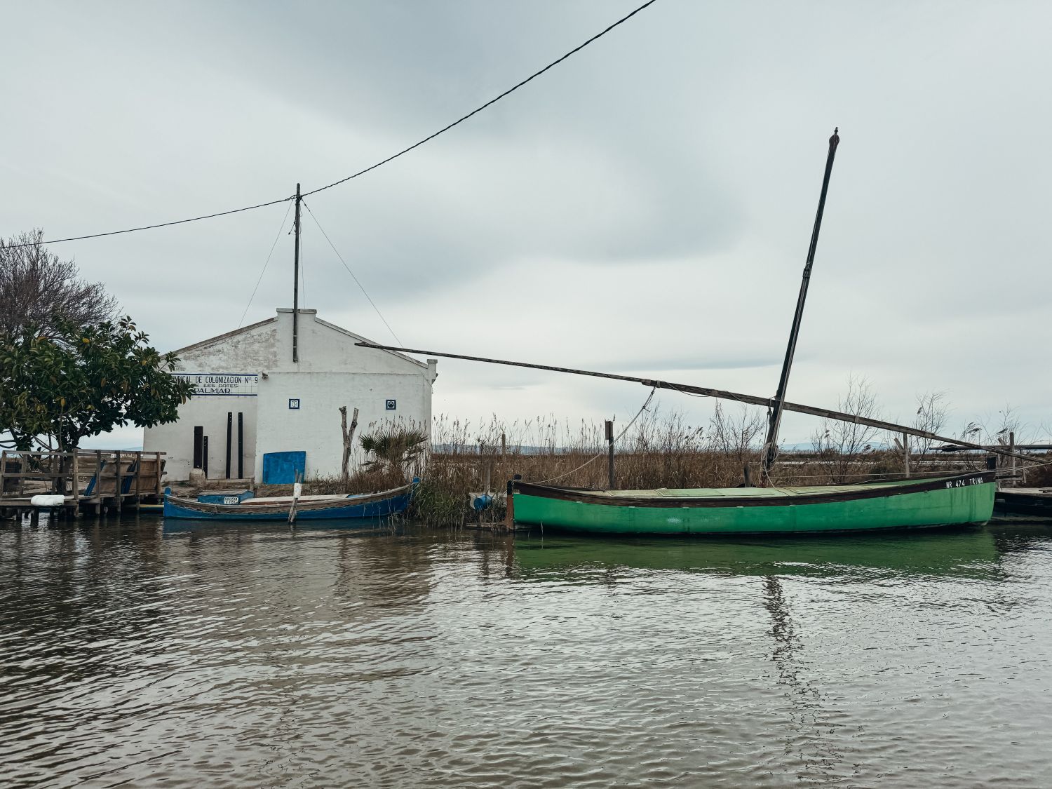 valencia – boten in natuurpark albufera – spanje